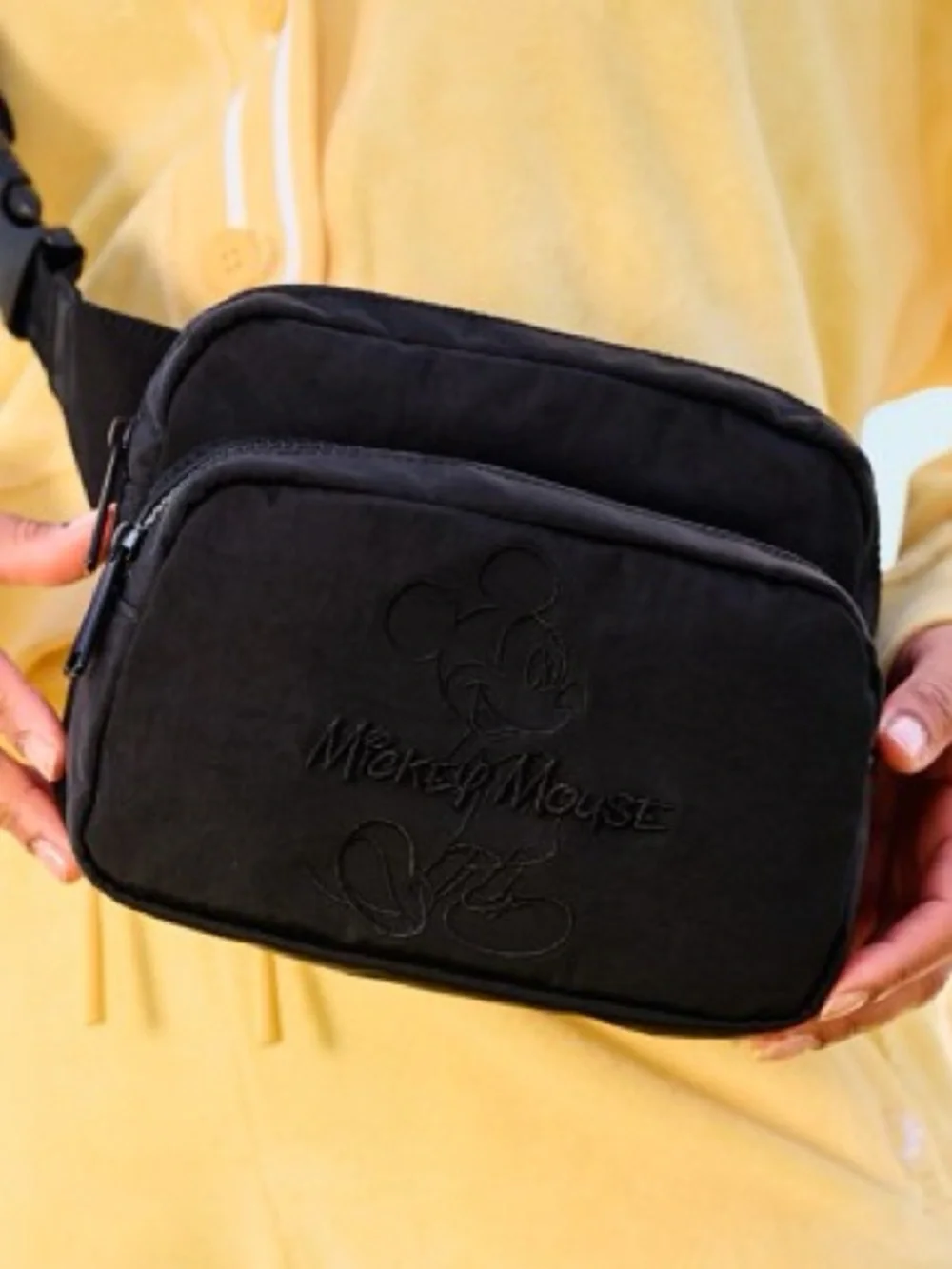 Mickey Mouse Black Standing Hip Pack